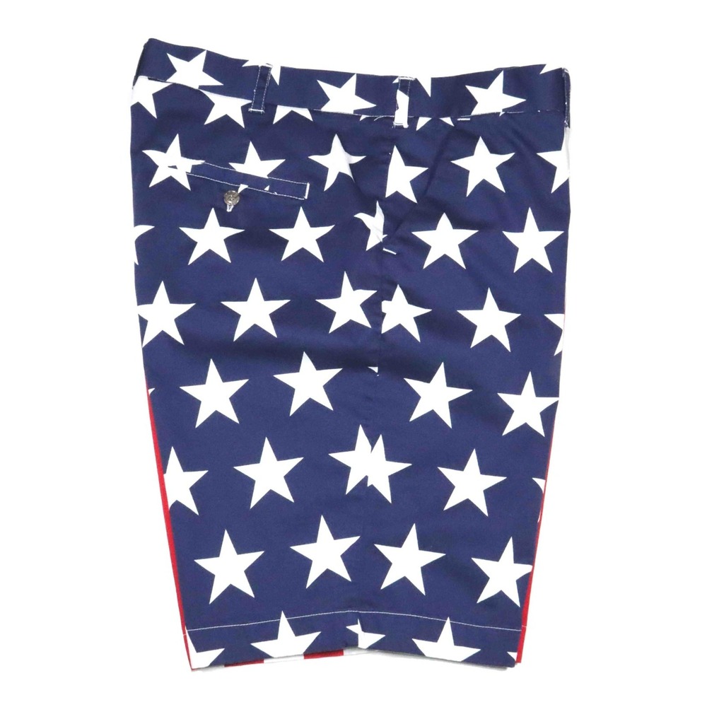 Loudmouth USA Flag Stars Stripes Red White Blue Golf Shorts Mens Size 40‎ - Picture 3 of 6